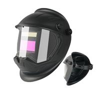 Casco de Soldadura Auto Oscurecible, Pantalla Facial para Soldador con Carga Solar, Equipo Portátil, Protector Antideslumbrante con Amplio Rango de Sombra para Construcción Hogar y
