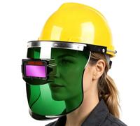Casco de soldadura con oscurecimiento automático, protección ocular, antideslumbrante y