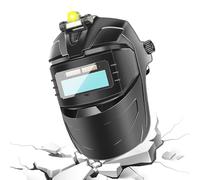 Casco de soldadura con oscurecimiento automático, protector facial de soldadura antirreflejos, casco ajustable portátil, protector facial antivaho para reparación de automóviles, fabricación de metal
