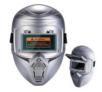 Casco de soldadura con oscurecimiento automático, transpirable, antirreflejos, oscurecimiento automático, cubierta facial de soldadura, para soldadura de metal, protección ocular, protección de la