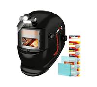 Casco de soldadura de oscurecimiento automático, protector facial ajustable, capucha de soldadura de 9 x 7 pulgadas con luz solar, equipo de soldadura de policarbonato, casco de soldadura con diseño