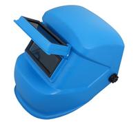 Casco de Soldadura Eléctrico de Estilo Francés, Azul, para Principiantes | Visión Clara y Resistencia al Calor, Banda Ajustable, para Chispas de Pulido y Taller de Metal