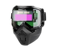 Casco de soldadura: máscara oscura automática, escudo protector, cubierta de cabeza de soldadura ajustable | Protección profesional de soldadura para fábrica, equipos de procesamiento de metales