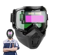 Casco de soldadura oscurecimiento Automático - Máscara Soldador ajustable | Escudo ocular Protector para Soldadura, , MIG, Soldadura TIG, Casco de Tratamiento de Uso Profes