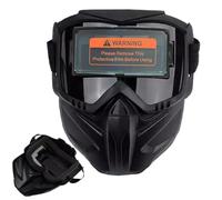 Casco de soldadura oscurecimiento para coche - Discos de soldadura anti blend máscara coches oscuros gran vista | escudo facial transpirable, resistente al calor, movimiento de cabeza de cobertura