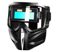 Casco de Soldadura, Protector Facial de oscurecimiento automático, Protector de Soldadura, Cubierta de Seguridad de Cabeza Completa con Pantalla de Lente Ajustable para reparación de automóviles de