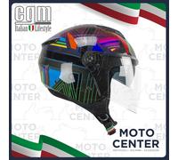 Casco Demi Jet CGM 126S Iper Disco Visera Larga Talla XL (60 Cm.)