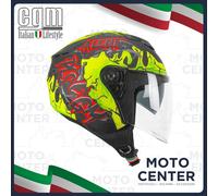 Casco Demi Jet CGM 126X Iper Alert Visera Larga Talla L (59 Cm.)