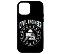 Casco Duro con Insignia de círculo de Ingeniero Civil, Herramienta de encuesta, Plano Carcasa para iPhone 12 Mini