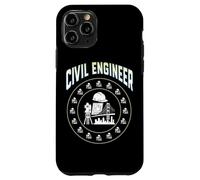 Casco Duro con Insignia de círculo de Ingeniero Civil, Herramienta de encuesta, Plano Carcasa para iPhone 11 Pro
