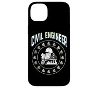 Casco Duro con Insignia de círculo de Ingeniero Civil, Herramienta de encuesta, Plano Carcasa para iPhone 14 Plus