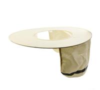 Casco duro de seguridad para exteriores con protector solar y tira reflectante de alta visibilidad, transpirable, ligero para obras de construcción y trabajo al aire libre, amarillo fluorescente