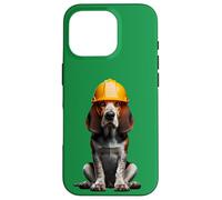 Casco duro para perro coonhound inglés americano, amarillo, trabajador Carcasa para iPhone 16 Pro