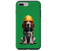 Casco duro para perro coonhound inglés americano, amarillo, trabajador Carcasa para iPhone 7 Plus/8 Plus