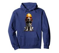 Casco duro para perro coonhound inglés americano, amarillo, trabajador Sudadera con Capucha