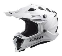 Casco de Cross LS2 MX700 Subverter Evo II Blanco Sólido BrillanteS Blanco Sólido Brillante
