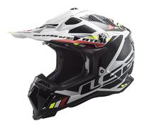 Casco Enduro LS2 MX700 SUBVERTER EVO II STOMP Negro Blanco XS