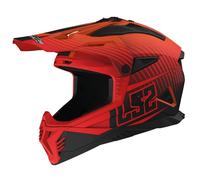 Casco de Cross LS2 MX708 Fast II Duck Alta Visibilidad Naranja/Rojo MateL Duck Alta Visibilidad Naranja,Rojo Mate