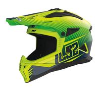 Casco Enduro LS2 MX708 FAST II Duck H-V verde amarillo mate M