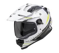 Casco enduro Scorpion ADF-9000 Air Feat blanco mate-negro-amarillo fluo L