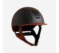 Casco Equitación Fouganza 900 Marrón/Negro + Bolsa M/55cm