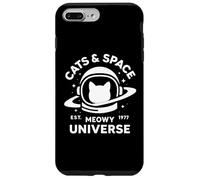 Casco Espacial de Astronauta Gato Divertido Gatito Carcasa para iPhone 7 Plus/8 Plus