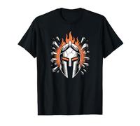 Casco Espartano Guerrero Gladiador Camiseta gráfica económica
