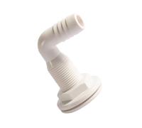 Casco estable en ángulo de 90 grados | ABS para accesorios de fontanería de barco, salida de escape marino, conector de drenaje de sentina, accesorio de ventilación