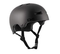 TSG Casque Evolution Solid Color Casco Skate/Trott/Bicicleta, Unisex Adulto, Satén Negro Oscuro, XXL