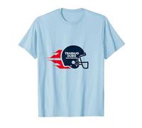 Casco F˙tbol Americano Trabajo Duro, Juego M·s Duro Camiseta, Hombre, Azul Bebé, M