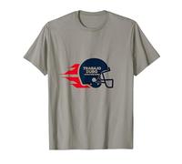 Casco F˙tbol Americano Trabajo Duro, Juego M·s Duro Camiseta, Hombre, Pizarra, L