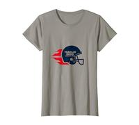 Casco F˙tbol Americano Trabajo Duro, Juego M·s Duro Camiseta, Mujer, Pizarra, L