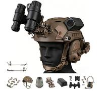 Casco Fast Ligero, Modelo ficticio AN/PVS31 NVG, Auriculares para Casco, luz Ladybird para CS, Airsoft y Paintball al Aire Libre