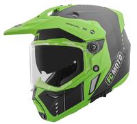 FC-Moto Merkur Pro Air Casco de enduro, negro-verde, tamaño M para Hombres