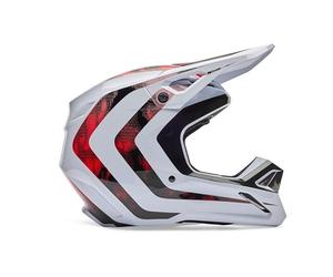 Casco Fox V1 Kairos Blanco/Rojo Fluo M
