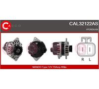 CASCO Generador De Luz 70A 12V Para Hyundai Getz 1.1 1.0i 1.0