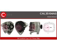 CASCO Generador De Luz 75A 12V Para Renault Clio II 1.2 16V CAL35104AS