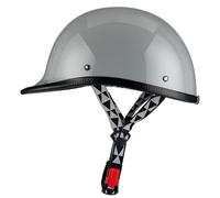 Casco Half-Helmet Ciclomoter Homologado ECEDOT Cascos Abiertos De Moto Vintage Medio Casco Motocicleta Cascos Jet Cuatro Estaciones para Hombres Y Mujeres Adultos D,M:57-58CM