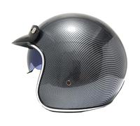 Casco Half-Helmet De Moto con Gafas Medio Casco 3/4 Jet Vintage Cascos Abiertos Motocicleta ECEDOT Homologado para Hombres Y Mujeres Adultos Cómodo Y Resistente B,M:57-58CM