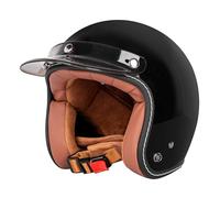 Casco Half-Helmet Homologado ECEDOT Medio Casco Motocicleta Protección De Múltiples Capas Cascos Abiertos De Moto Cascos Jet para Adultos Hebilla De Liberación Rápida B,L:59-60CM