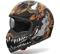 Casco Helmet Fibra Modular Crossover Airoh J110 Oni Matt Black