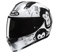casco hjc c10 geti (mc10) - blanco / negro 3XS