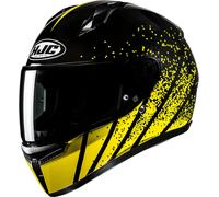 HJC C10 Haven Casco, negro-amarillo, tamaño S para Hombres