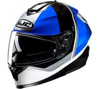 casco hjc c70n alia - negro / blanco / azul (mc2) XL