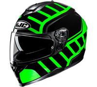 Casco Integral HJC C70N HOLT Negro Verde Talla XS S M L XL XXL