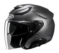 HJC F31 Solid Casco Jet, plata, tamaño L para Hombres