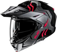 Casco Adventure HJC I80 Velly Gris/Negro/RojoM Gris,Negro,Rojo