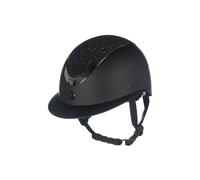 Casco HKM Alarion Diamond - Black/Black / M = 55-57 cm