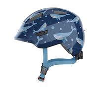 ABUS Casco infantil Smiley 3.0 - ajuste bajo, diseños para niñas y niños, espacio para coleta