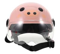 Casco Infantil de Ciclismo Rosa Calota Abs y Correas Ajustables | Bicicleta y Scooter, Forro de Alta Densidad, Protección Infantil, Estilo Cartoon, Uso Diario